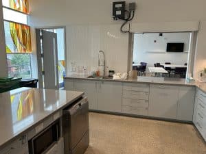 Kitchen - looking North into the Community Hall