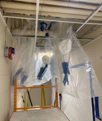 Setup for the abatement process