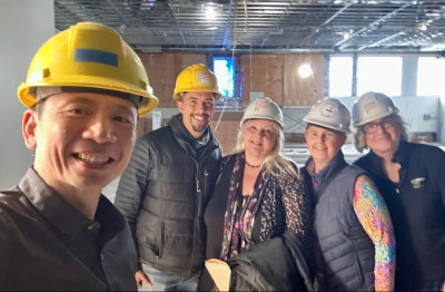 Our staff (and Karen) on site: RevJ, Dallas, Angela, Karen, Mary Anne Our staff (and Karen) at 473, 5 March 2025