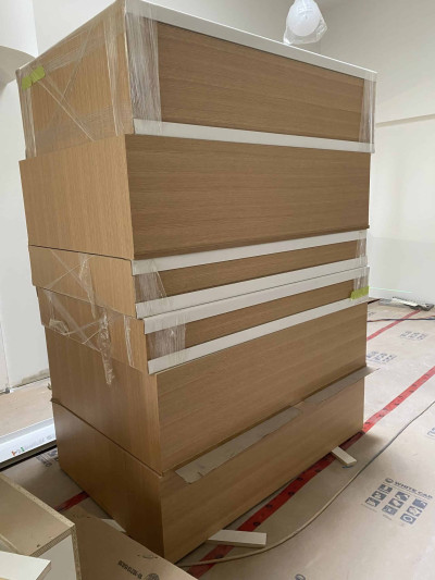 Riser boxes for the choir on stage Riser boxes for the choir on stage