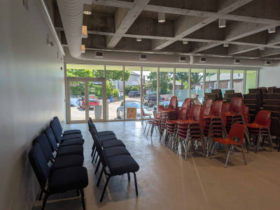The East Hall facing toward Robina. The East Hall facing toward Robina.