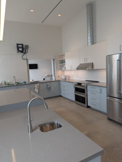 Looking North in the kitchen