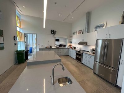 Kitchen - looking North into the Community Hall