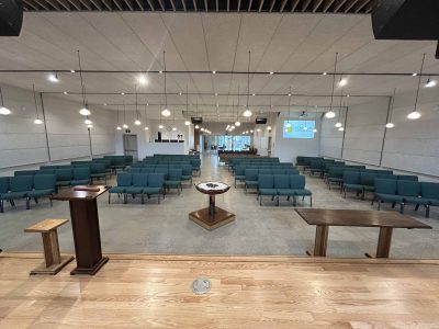 Sanctuary - Looking West from the chancel toward the Community Hall