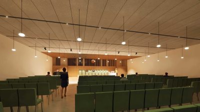 Sanctuary at night - facing East