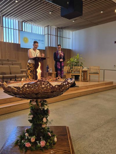 Tanya welcomes Rev Alex as our new settled minister