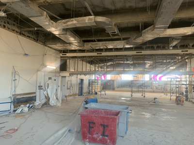 Second floor facing west toward Oakwood Ave
