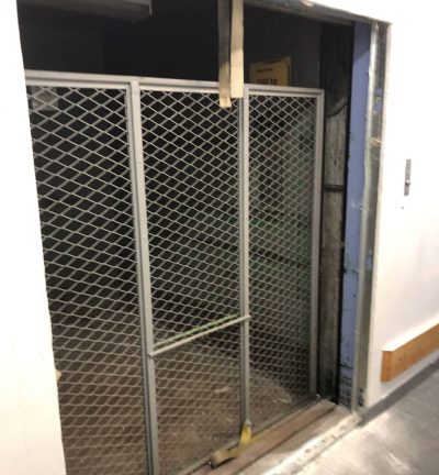 Door to the elevator cage
