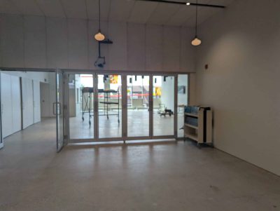 Looking from the Sanctuary into the Community Hall