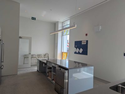 The kitchen island